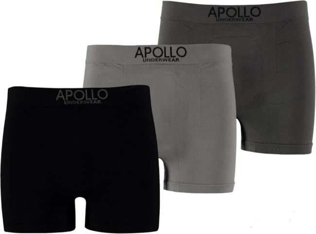 3er-Pack TippTexx 24 Apollo Boxershorts Seamless, Unterwäsche für Herren